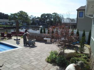 Massapequa Landscape Custom Masonry Landscape Design.