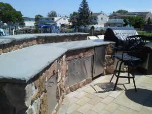 Updated Massapequa Waterfront Landscape Design Barbecue